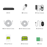 16 Channel 4K PoE Security Camera System, 8MP Outdoor PoE IP Cameras, ONVIF Supported NVR, Two-Way Audio, Smart Human/Vehicle Detection