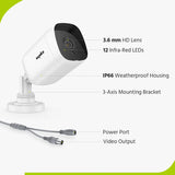1080P 4 Channel DVR w/ 4pcs 2MP Outdoor Bullet Security Camera System, 10.1’’ LCD Colorful Monitor