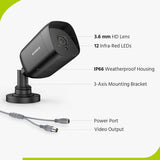 1080p 4 Channel DVR w/ 2 2MP Outdoor Bullet Security Camera System, 10.1’’ LCD Colorful Monitor