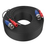 45M BNC Plug Play Video Power Cable Security Camera DVR Surveillance 150ft Black