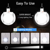 Outdoor Football LED Light - Portable Folding Bulb, Solar Powered, Multi-scene, Emergency Charging Night Lamp, Waterproof, Rechargeable